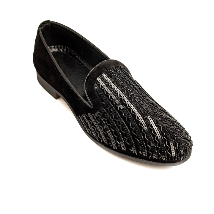 Bold Bunny Elegant Black Luxury Party Wear & Casual Shoes, designed with a sleek finish and a refined look. Perfect for upscale events or casual outings, these shoes offer a blend of sophistication and comfort with their stylish design and cushioned support.