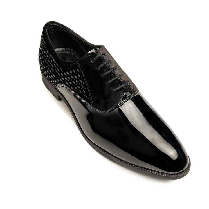 Bold Bunny Elegant Black Suede Party Wear & Casual Shoes showcasing a luxurious suede finish with subtle detailing. These stylish shoes are ideal for both formal occasions and casual outings, providing comfort and elegance for any wardrobe.