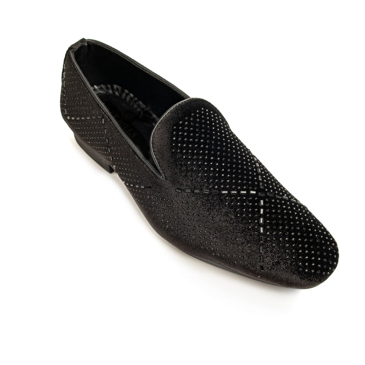 Bold Bunny Elegant Black Party Wear Texture & Casual Shoes showcasing a sophisticated design with rich textures. These shoes blend style and comfort, making them perfect for both formal and casual occasions. Ideal for those who seek elegance in their footwear.