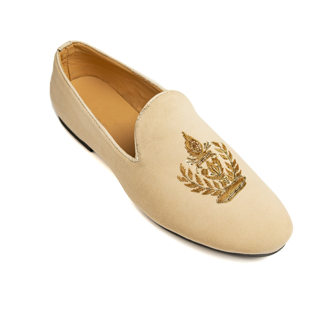 Bold Bunny Elegant Cream Embroidery Party Wear Shoes showcase intricate embroidered detailing on a soft cream base, offering a luxurious and sophisticated look. Perfect for formal occasions, these shoes combine comfort and style, making them a standout choice for any outfit.