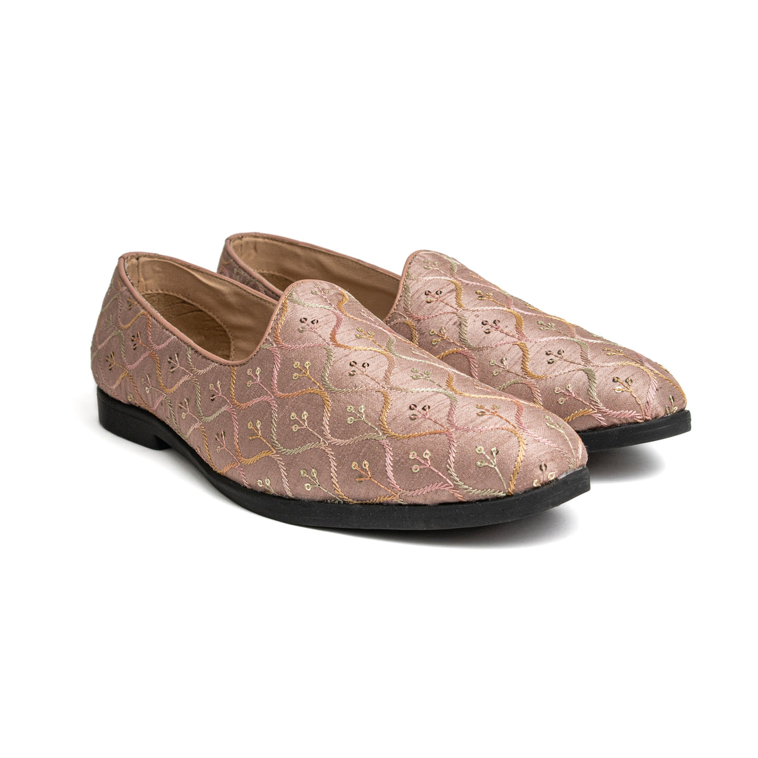 Bold Bunny Regal Floral Embroidered Loafers for Men featuring intricate floral embroidery, a sleek design, and a comfortable fit, perfect for formal and semi-formal occasions.