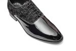 These black party wear shoes have intricate black embroidery. They are perfect for adding elegance to any attire.